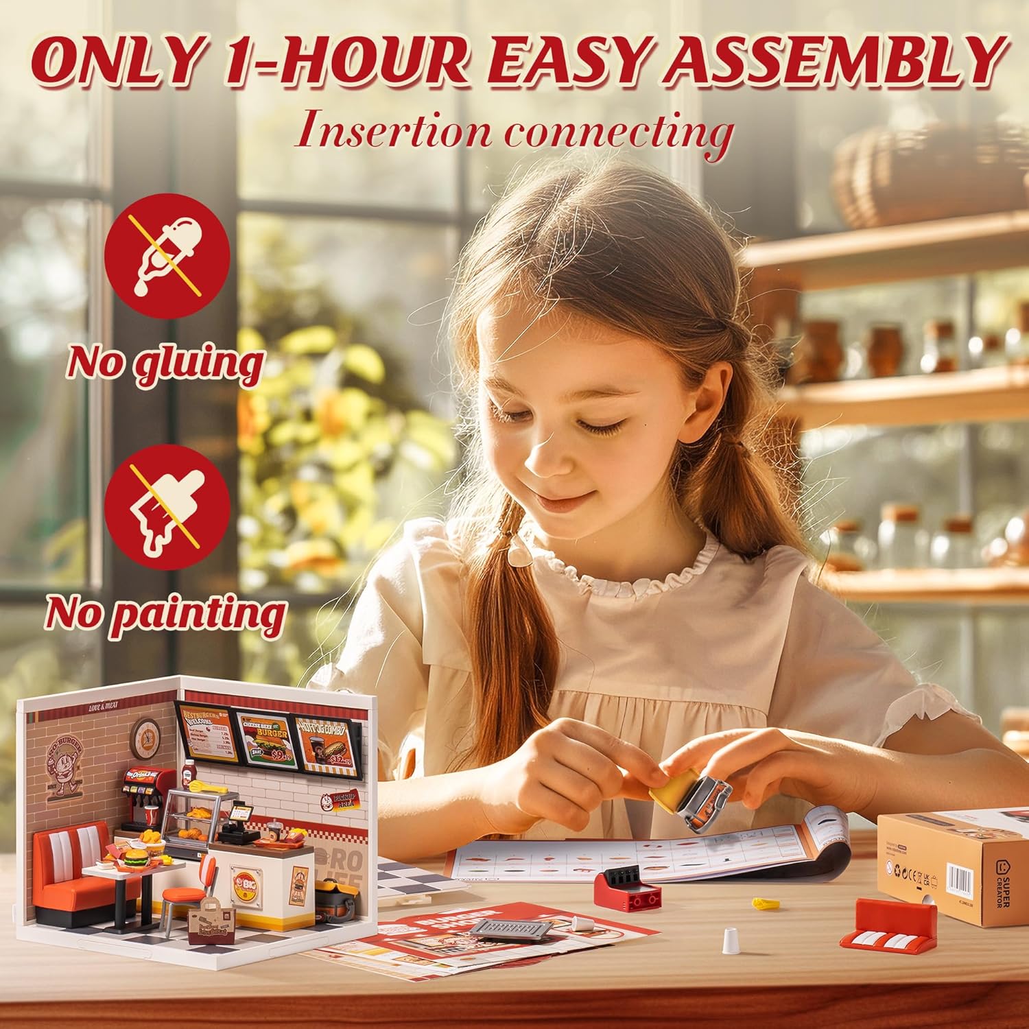 Yum Yum Burgers – DIY Miniature House Kit
