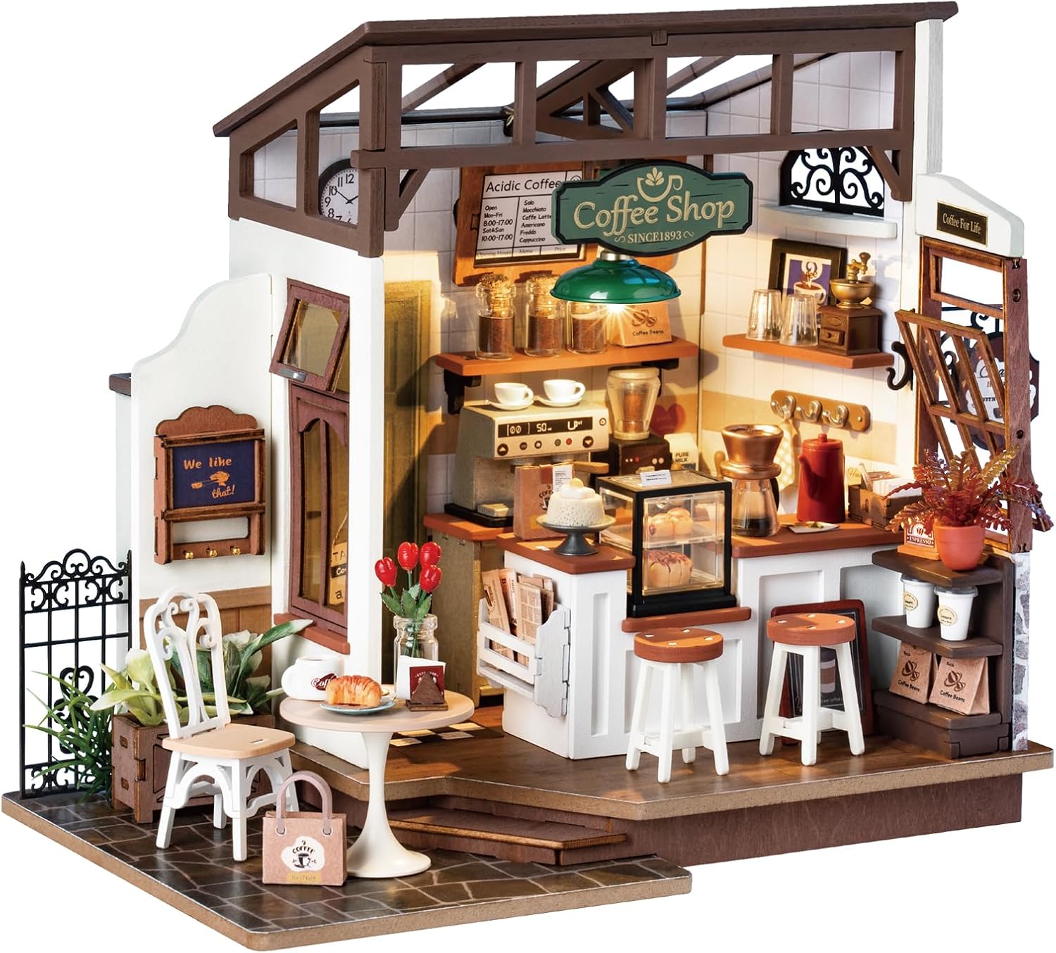 Flavory Café – DIY Miniature House Kit