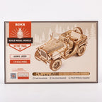 Vintage Army Jeep – 3D Wooden Model Kit