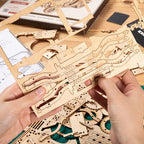 Vintage Army Jeep – 3D Wooden Model Kit