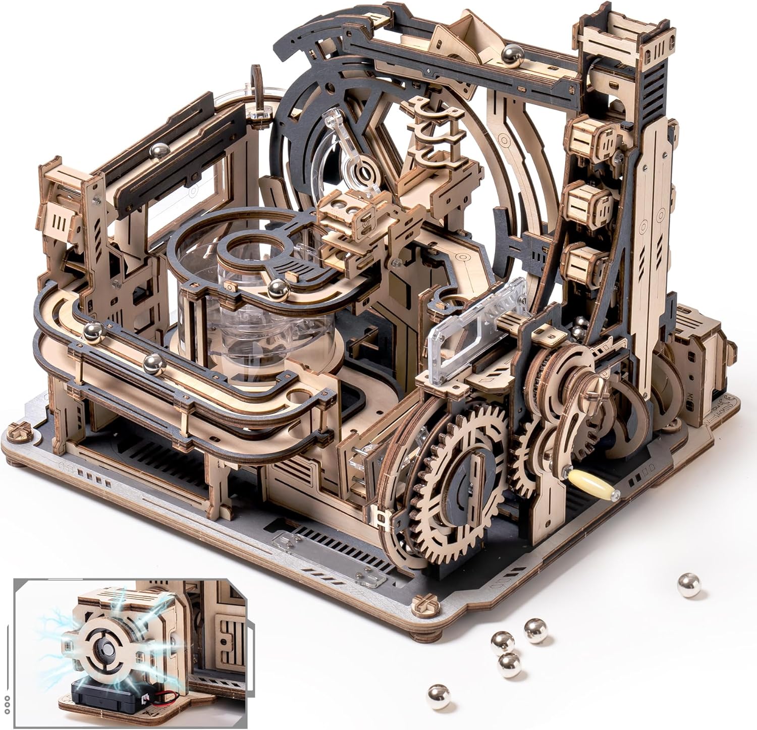 Marble Spaceport – Mechanical Marble Run Kit