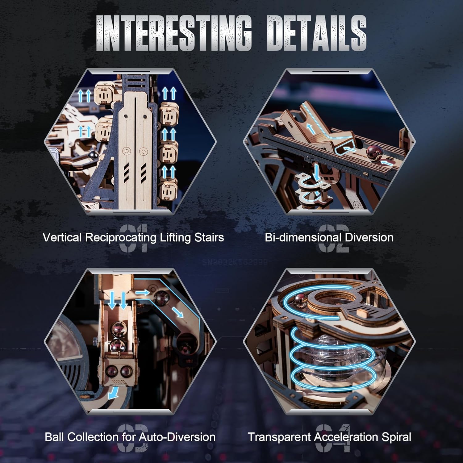 Marble Spaceport – Mechanical Marble Run Kit