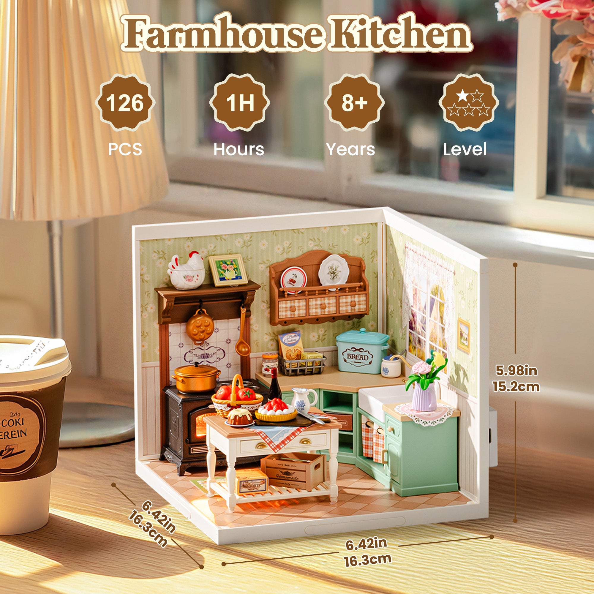 Countryside Mini House Collection – DIY Miniature House Kit (3 Designs)