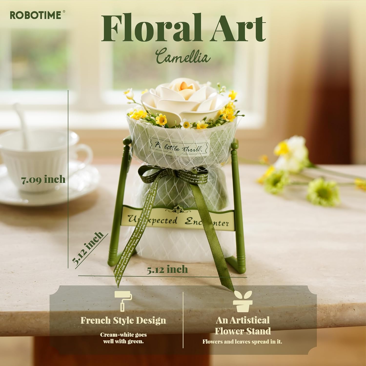 Camellia Flower – DIY Model Kit