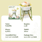 Camellia Flower – 3D Puzzle Kit