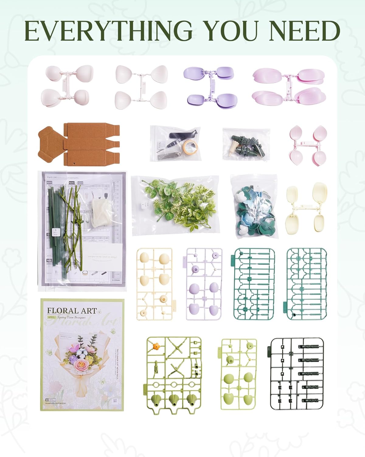 Spring Time Bouquet – DIY Flower Model Kit