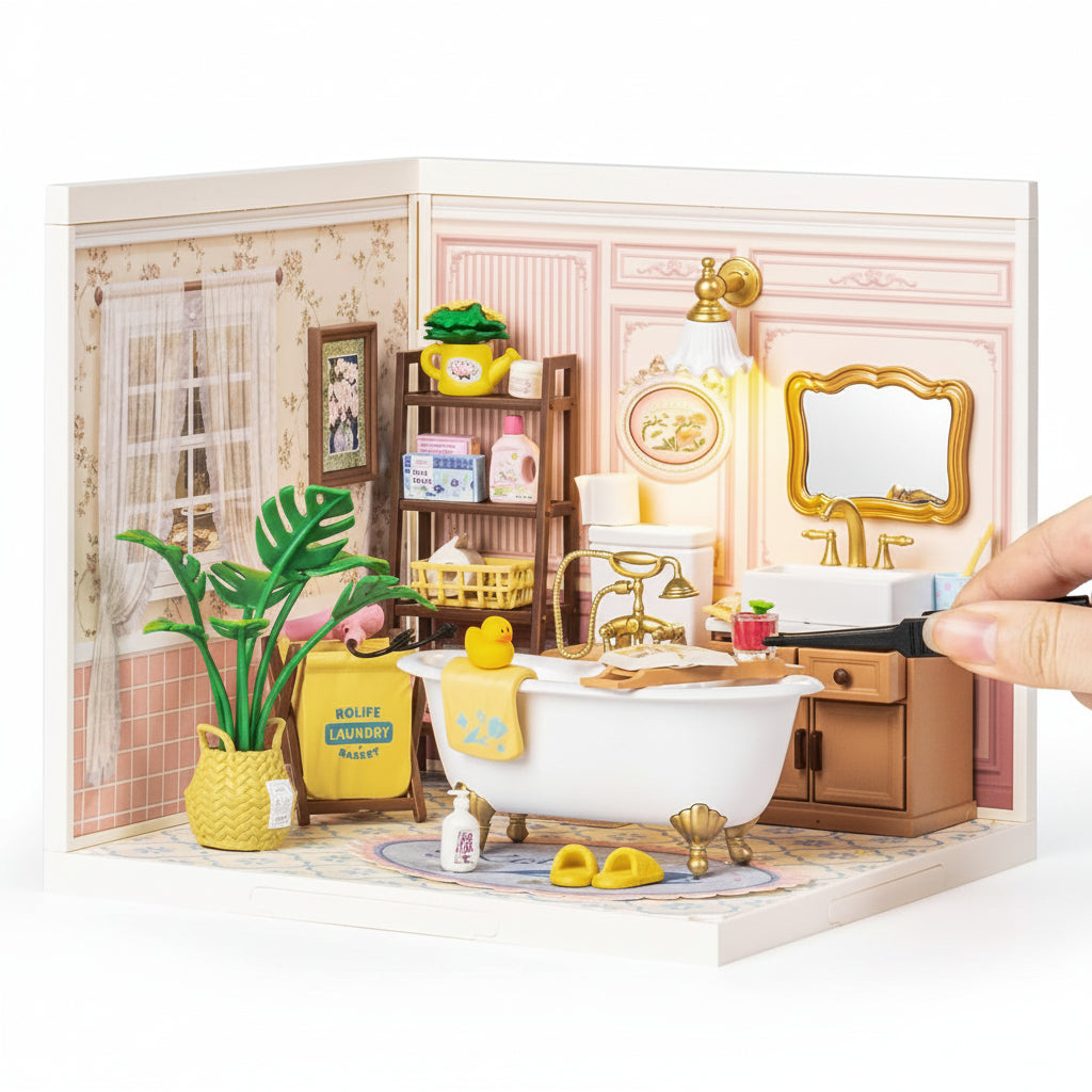 Pop Bubble Bathroom – DIY Miniature House Kit