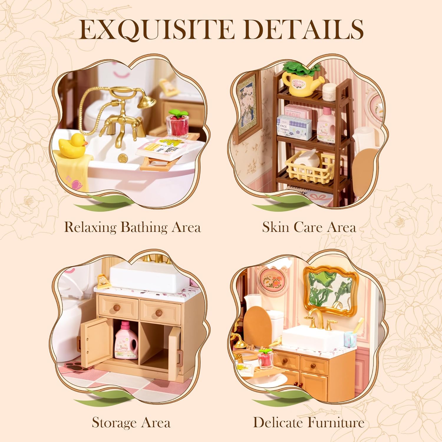 Pop Bubble Bathroom – DIY Miniature House Kit