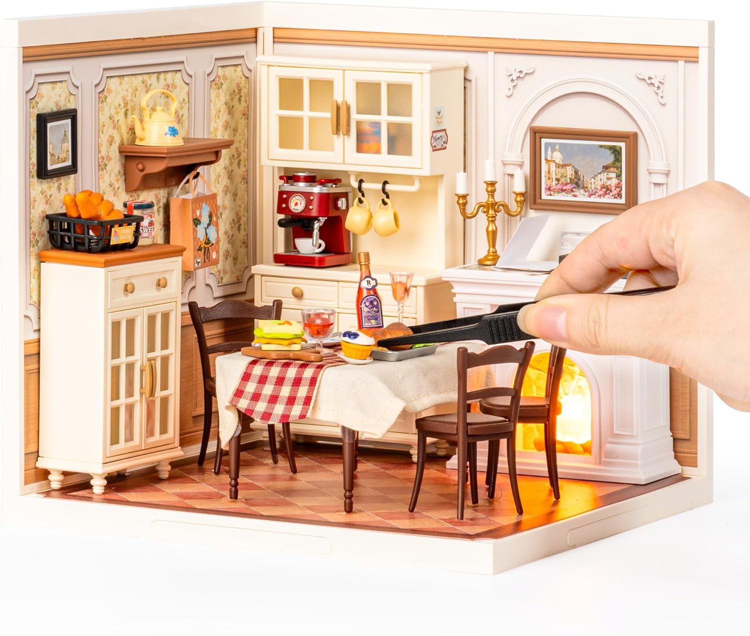 Warm Dining Room – DIY Miniature House Kit