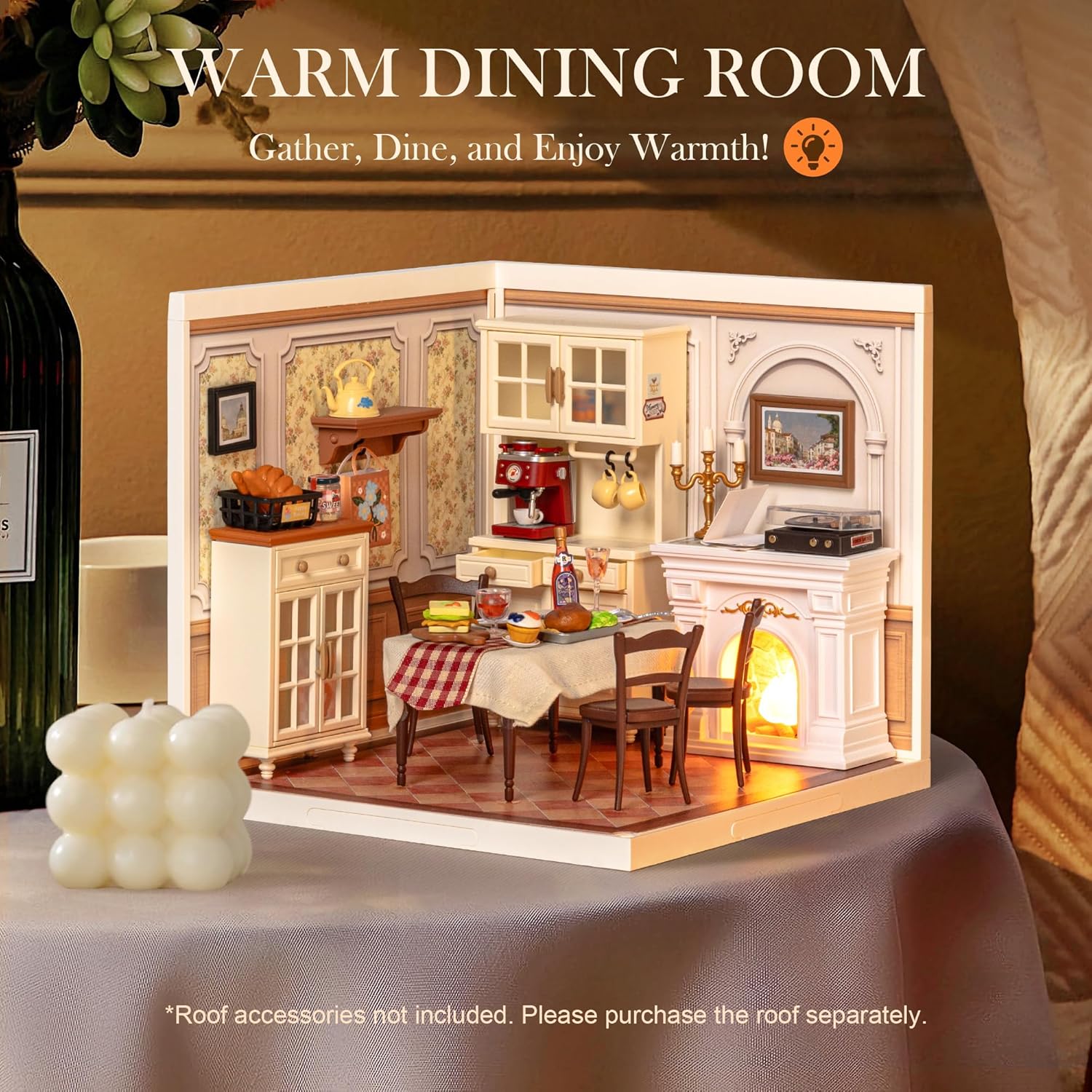 Warm Dining Room – DIY Miniature House Kit