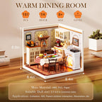 Warm Dining Room – DIY Miniature House Kit