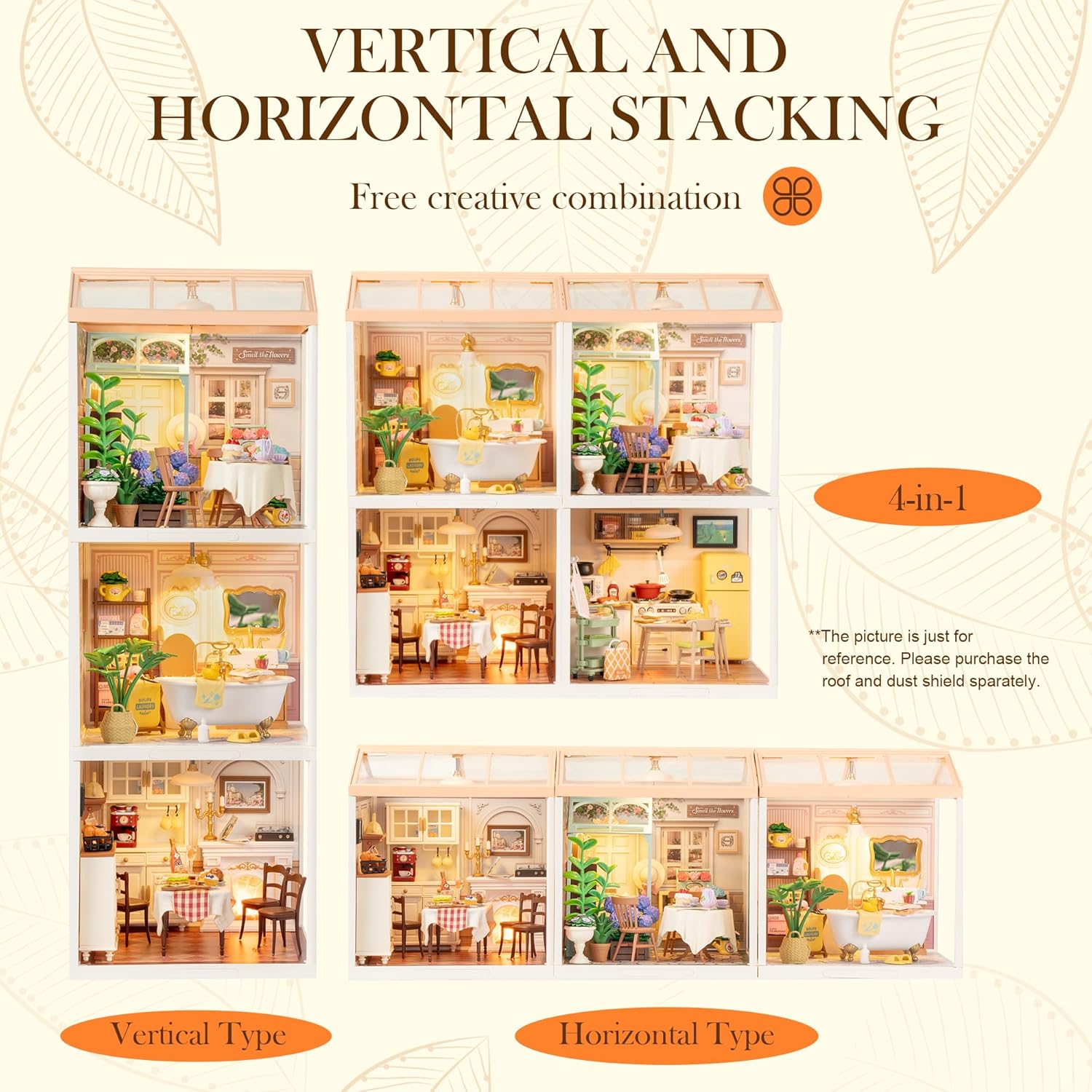 Warm Dining Room – DIY Miniature House Kit