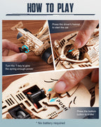 Racing Car – 3D Mechanical Wooden Puzzle Kit