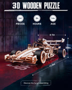 Racing Car – 3D Mechanical Wooden Puzzle Kit