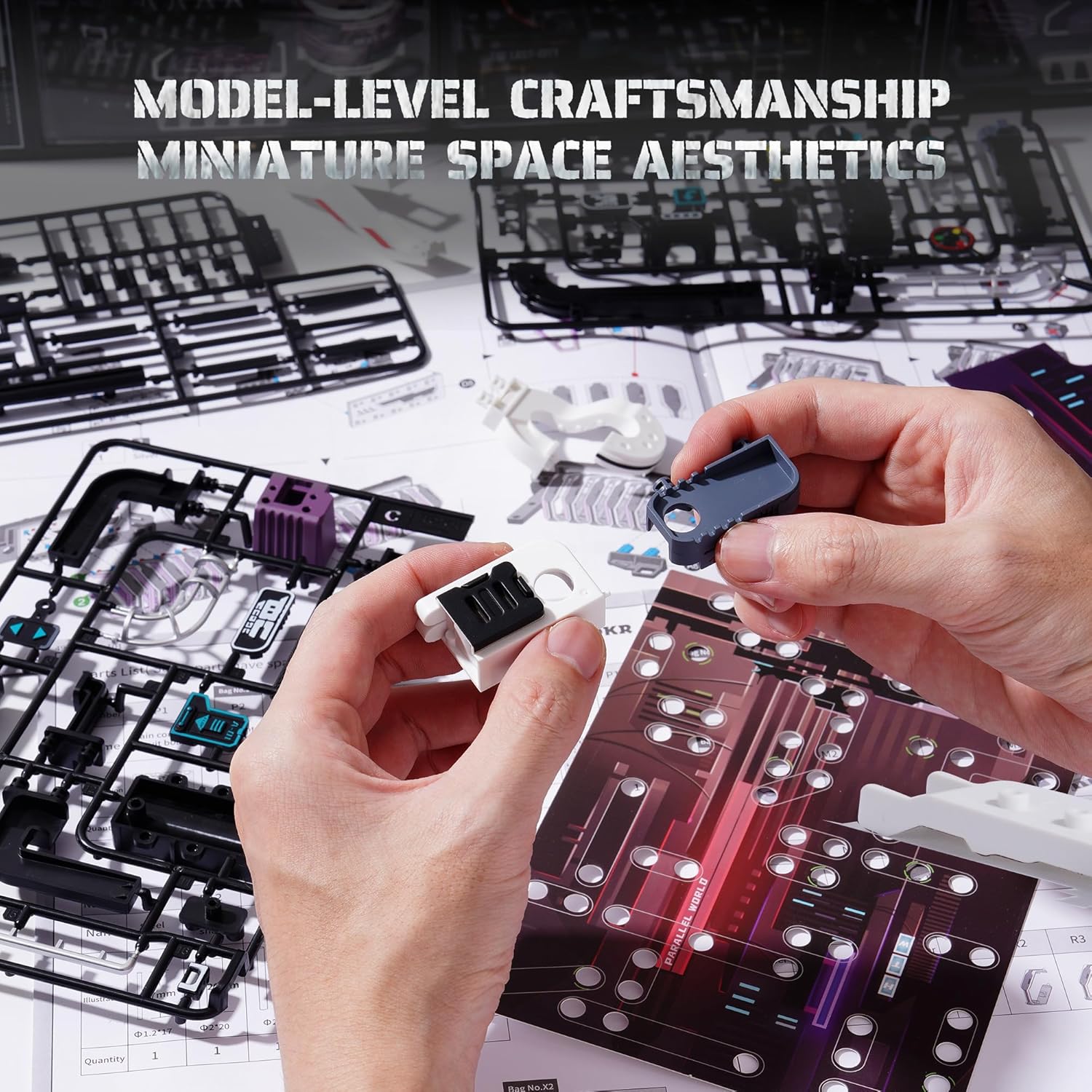 Cyberpunk Marble Run – LED Mechanical Kit