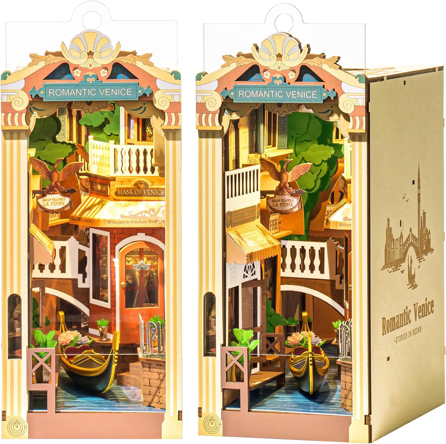 Romantic Venice Book Nook – DIY Model Kit