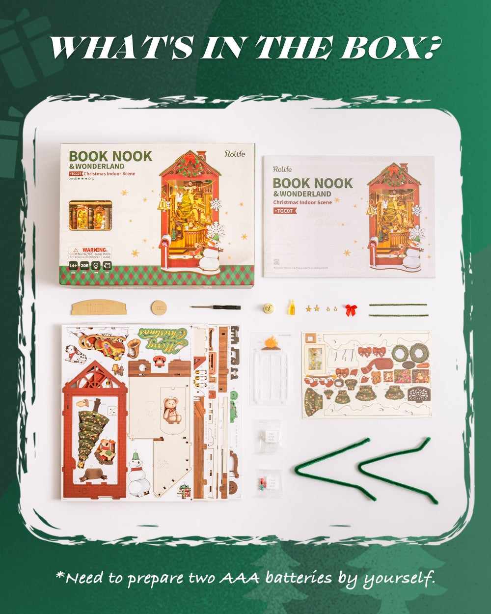 Christmas Street – DIY Book Nook Kit