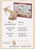 Siege Ballista – 3D Wooden Model Kit
