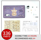 3D Wooden Carousel Music Box Model Kit