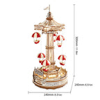 3D Wooden Parachute Tower Music Box Kit