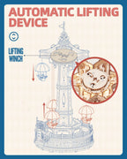 3D Wooden Parachute Tower Music Box Kit