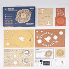 Zodiac Wall Clock – 3D Wooden Model Kit