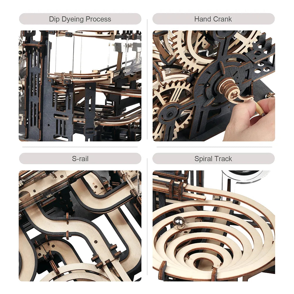 Marble Night City - DIY Mechanical Model Kit