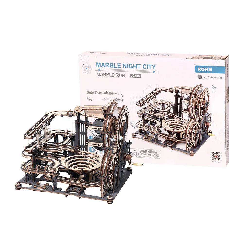 Marble Night City - DIY Mechanical Model Kit