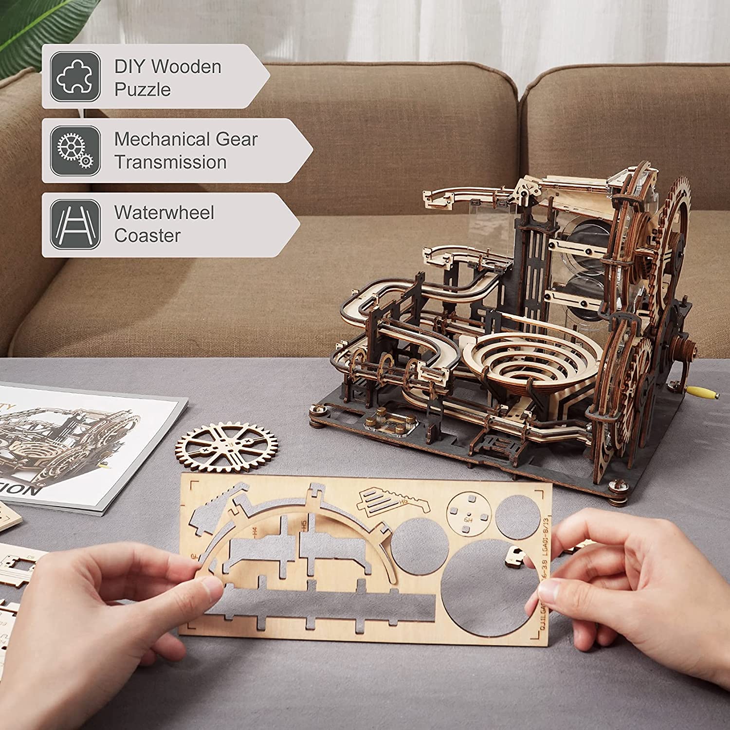 Marble Night City - DIY Mechanical Model Kit