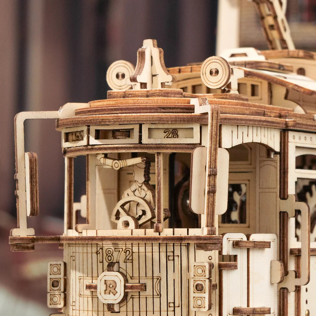 Classic City Tram – Wooden Model Kit