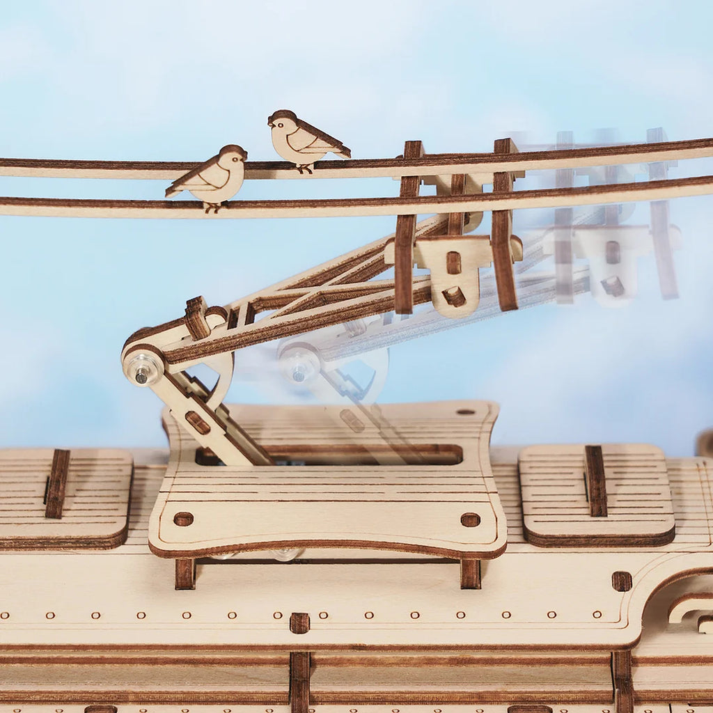 Classic City Tram – Wooden Model Kit