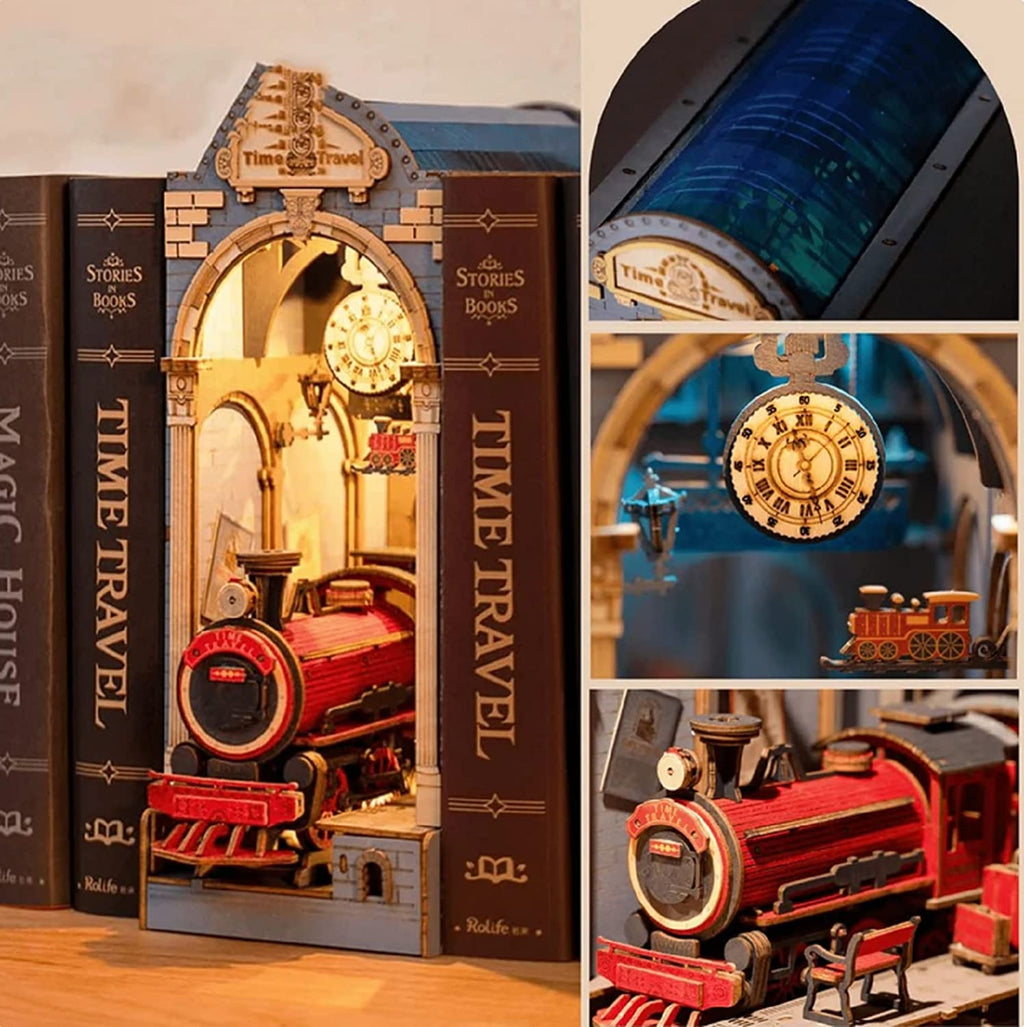 Book Nook Library Series – DIY Miniature Kit (4 Styles)