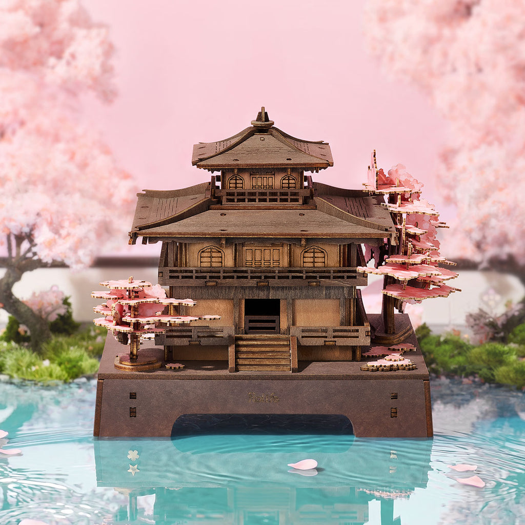 Rolife Sakura Pavilion – 3D Wooden Puzzle Kit