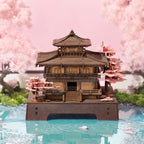 Rolife Sakura Pavilion – 3D Wooden Puzzle Kit