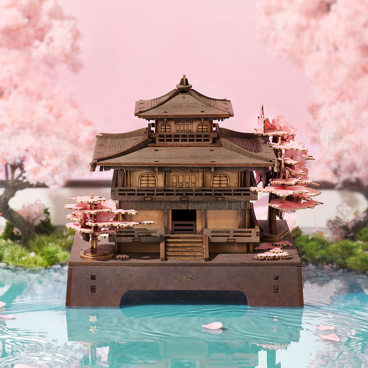 Rolife Sakura Pavilion – 3D Wooden Puzzle Kit