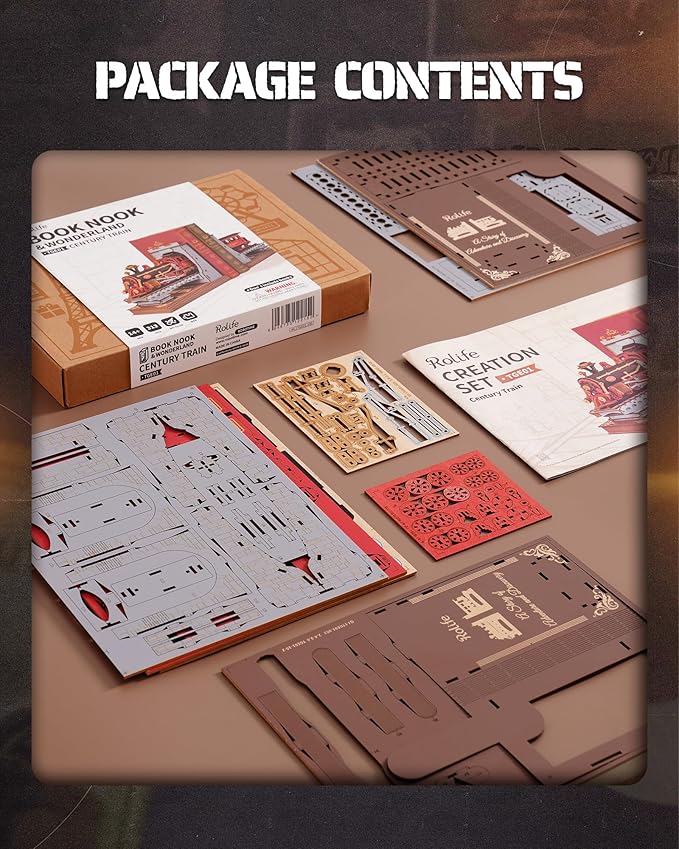 Century Train Book Nook – DIY Model Kit