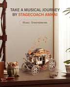 Stagecoach Music Box – Wooden Model Kit