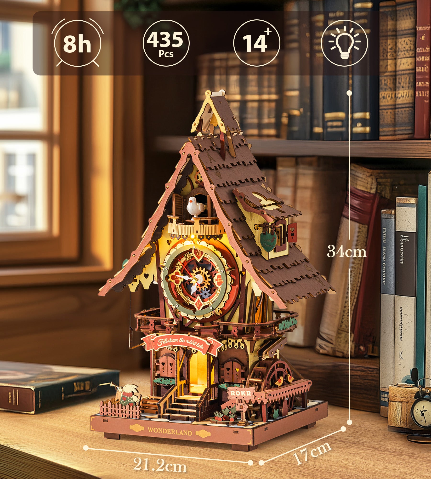 Cuckoo Clock – Mechanical Wooden Model Kit