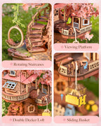 Sakura Tree House – DIY Wooden Model Kit