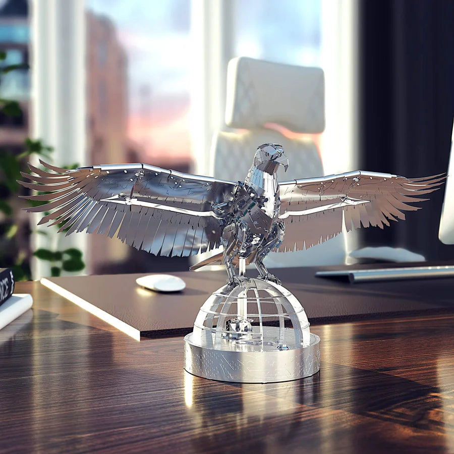 Unity Wings Silver Armor Eagle - DIY Metal Model Kit