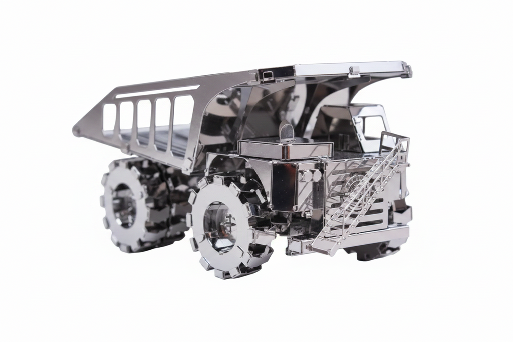 Metal Time Quarry Transporter Mining Truck - DIY Metal Model Kit