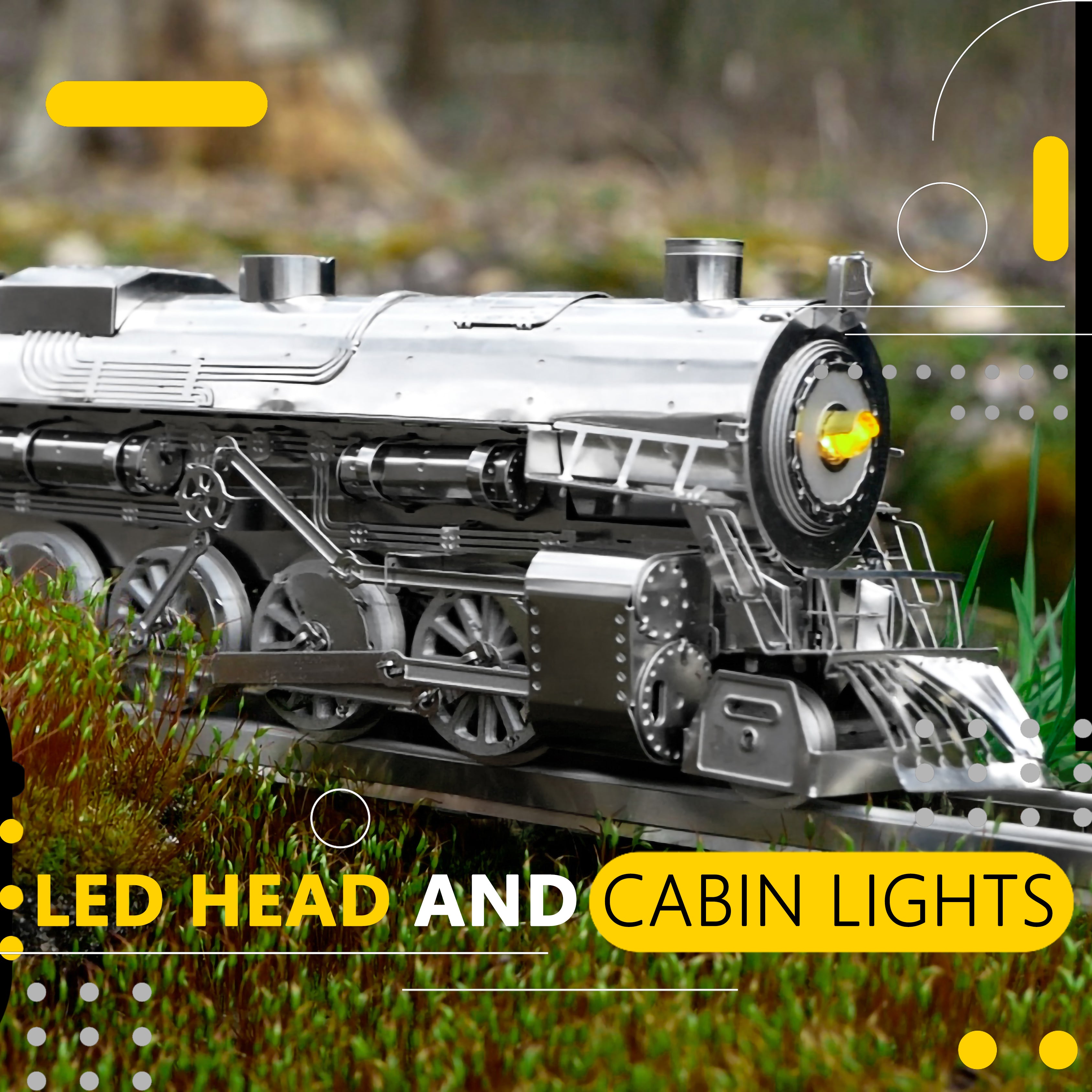 Metal Time Polar Steel Magic Express Mechanical Steam Train – DIY Metal Model Kit