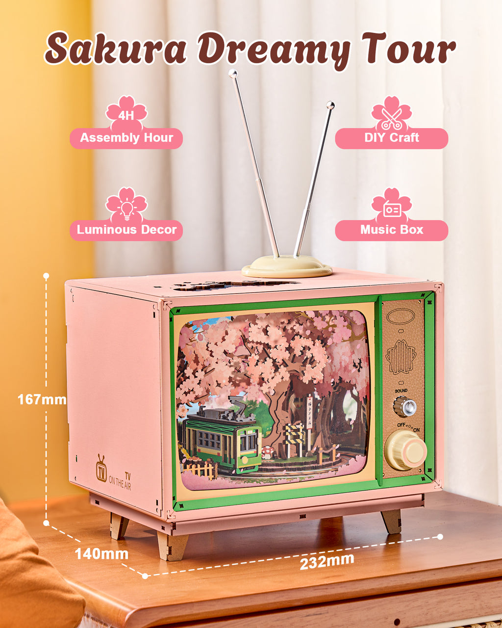 Sakura Dreamy Tour – Mechanical Wooden Model Kit