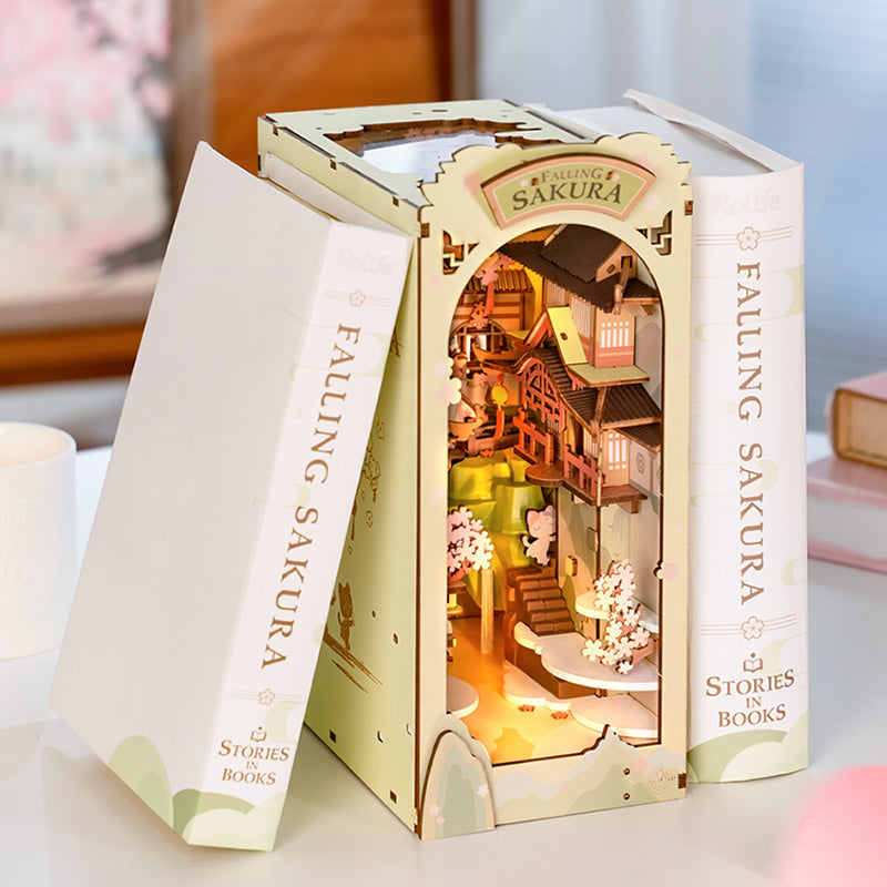 Book Nook Library Series – DIY Miniature Kit (7 Styles)