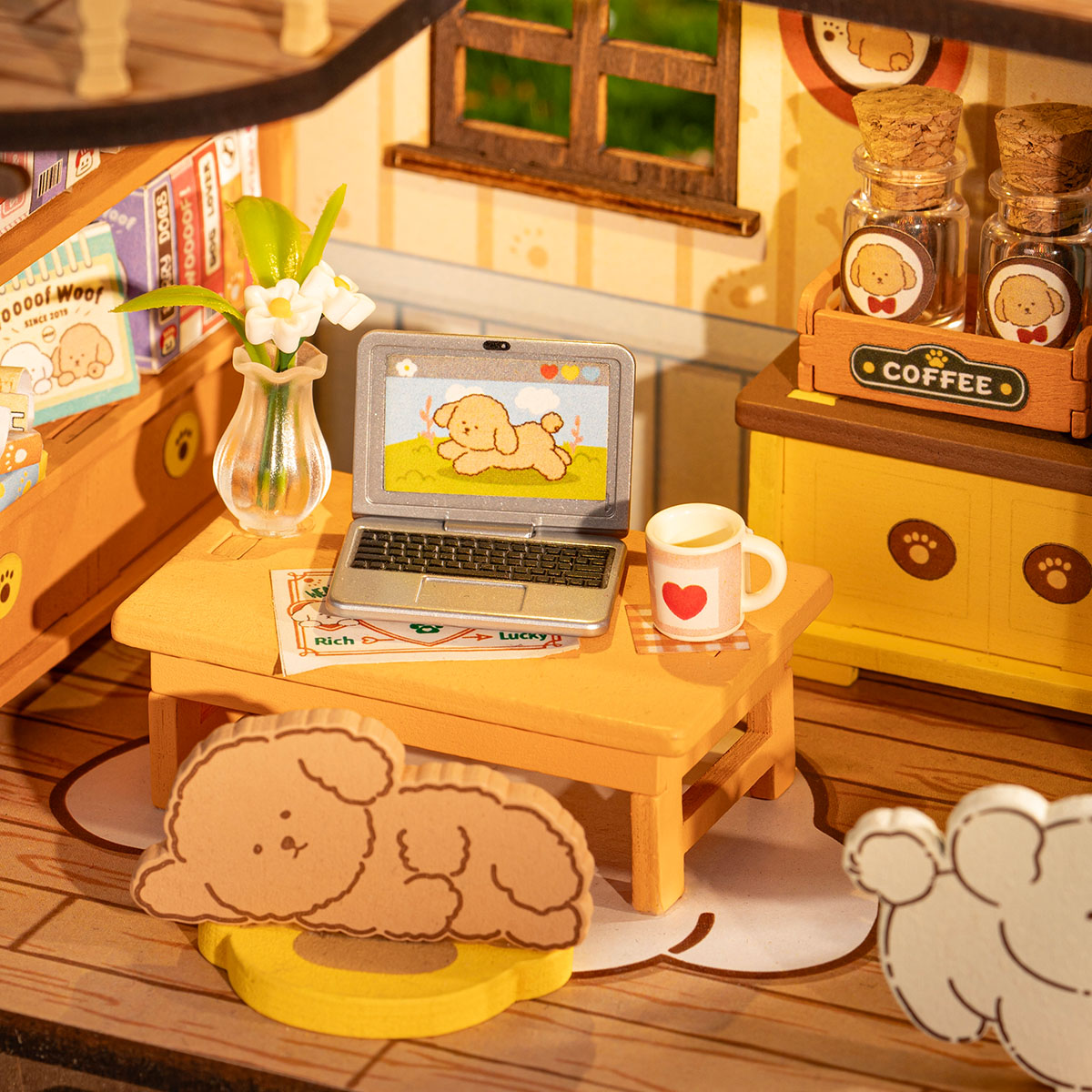 Puppy’s Cozy Villa – DIY Miniature House Kit