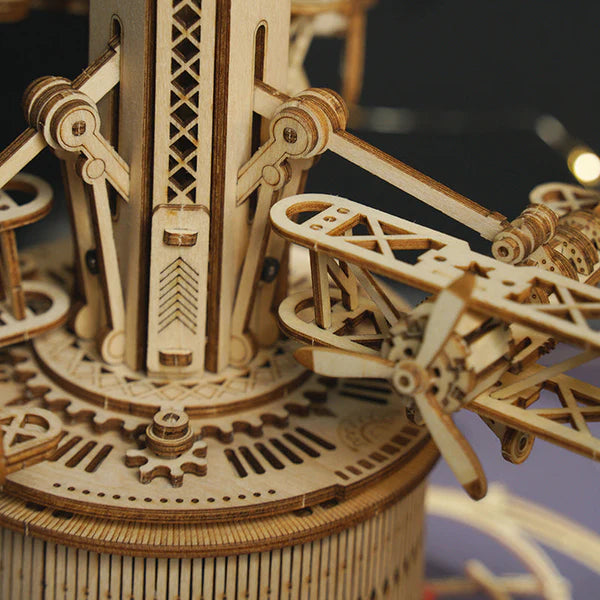 Air-Control Tower – DIY Music Box 3D Wooden Puzzle Kit