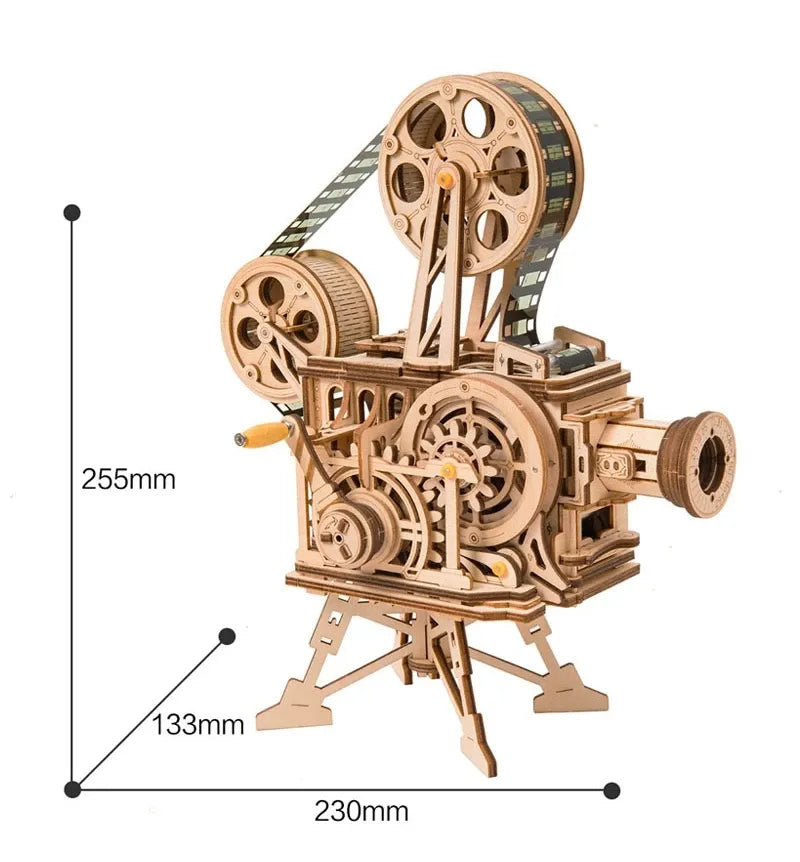 Vitascope Projector – 3D Wooden Model Kit