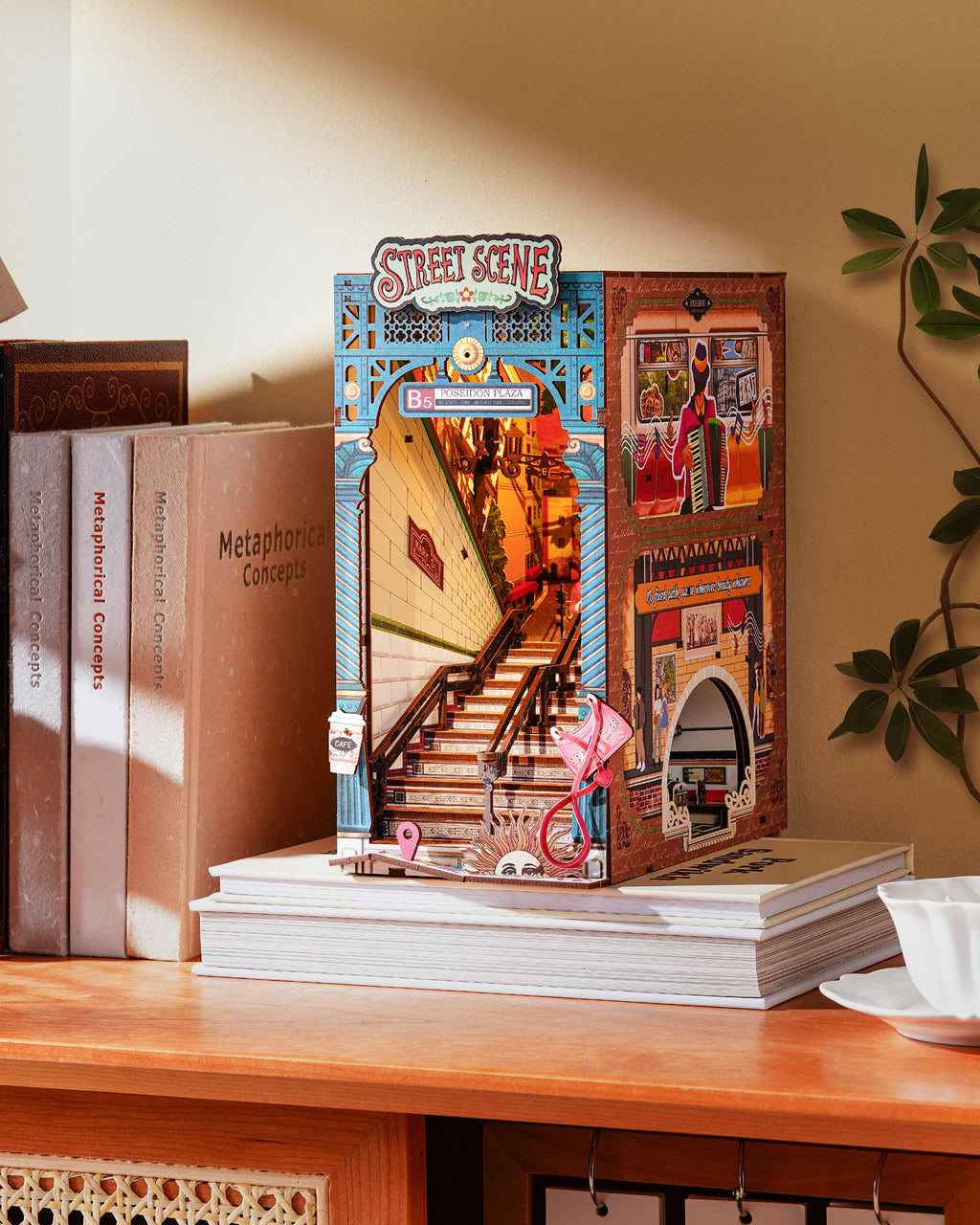 Urban Street Subway Book Nook – DIY Model Kit