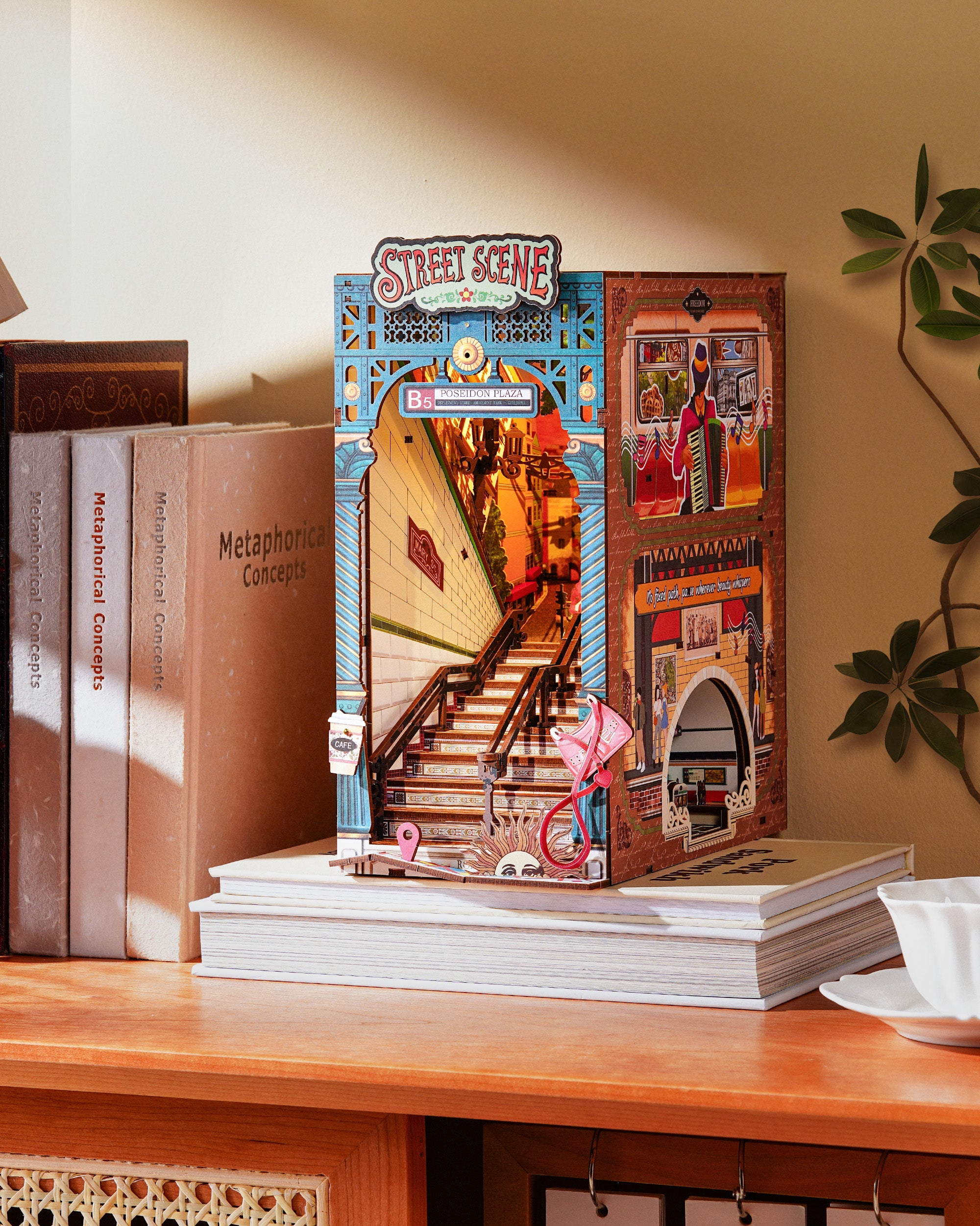 Urban Street Subway Book Nook – DIY Model Kit