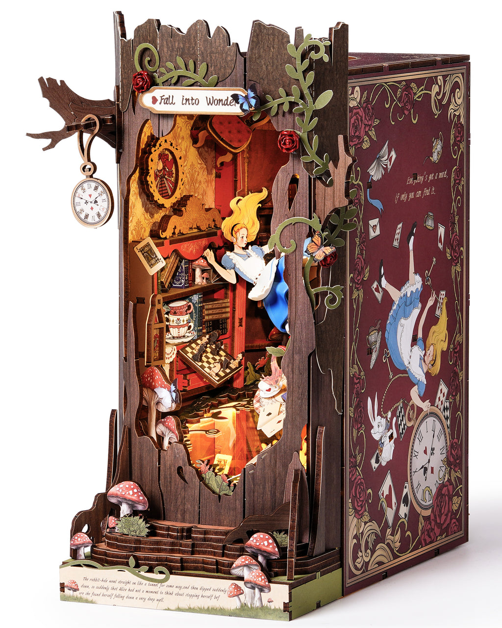Wonderland Tree Book Nook – DIY Model Kit